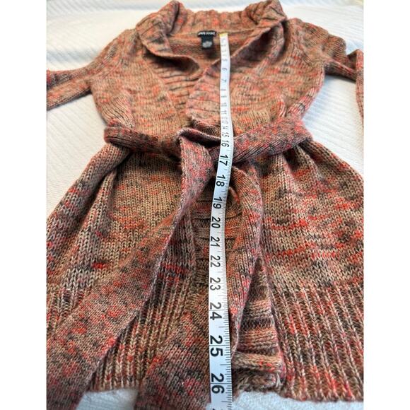 VTG Y2K 90s Wet Seal Knit Belted Cardigan Boho Grunge Cozy Layering Sweater XS - Picture 4 of 6